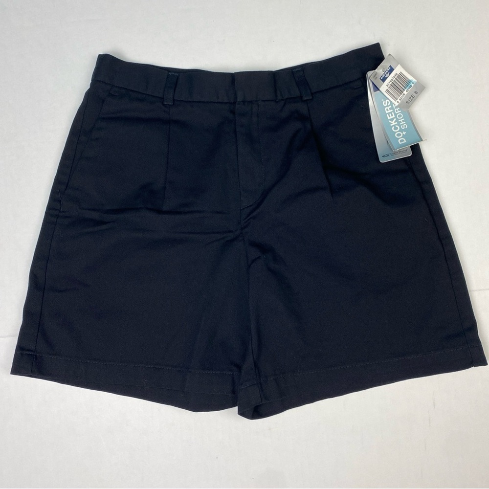 Docker’s Women’s Size 8 Shorts Black Chino New Tags ColorBond Casual Cotton